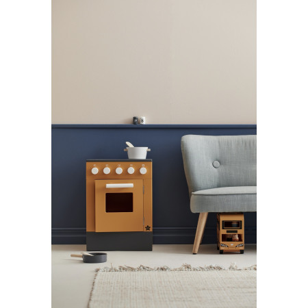 Kids Concept Kinderherd aus Holz, gelb