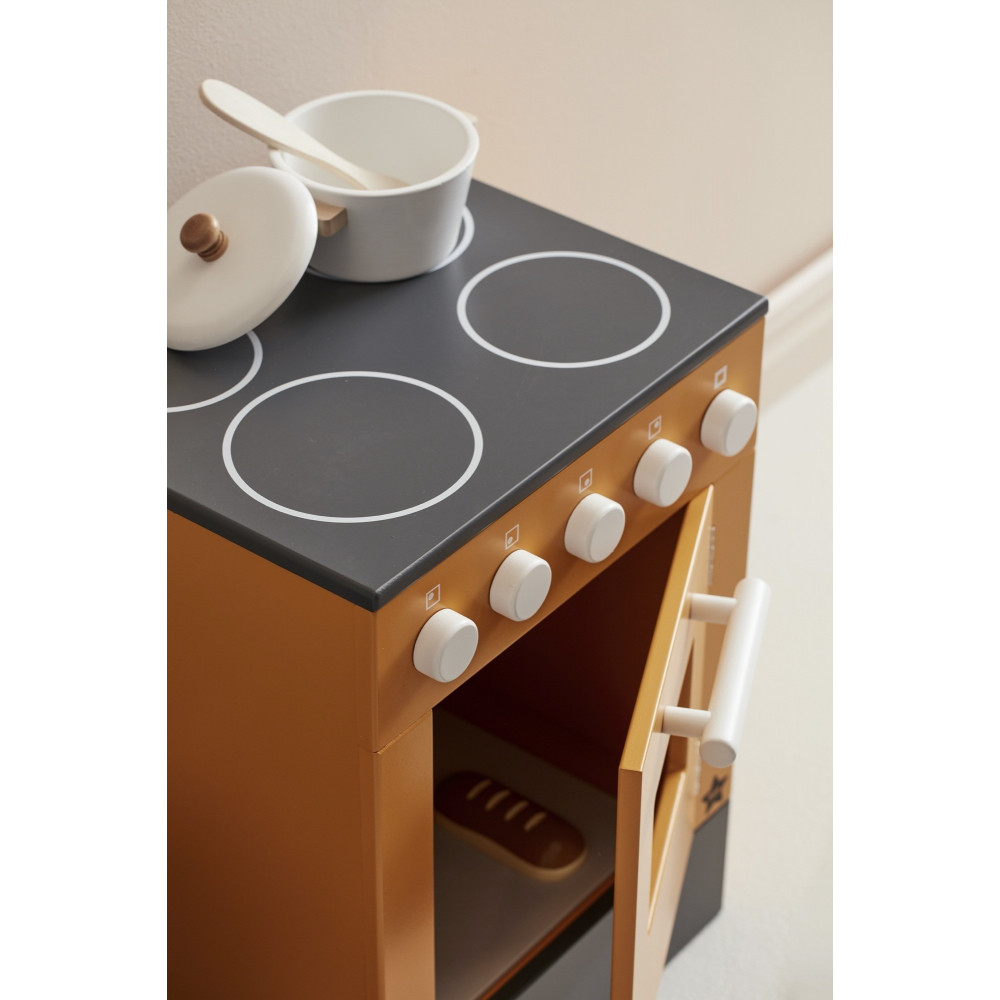 Kids Concept Kinderherd aus Holz, gelb