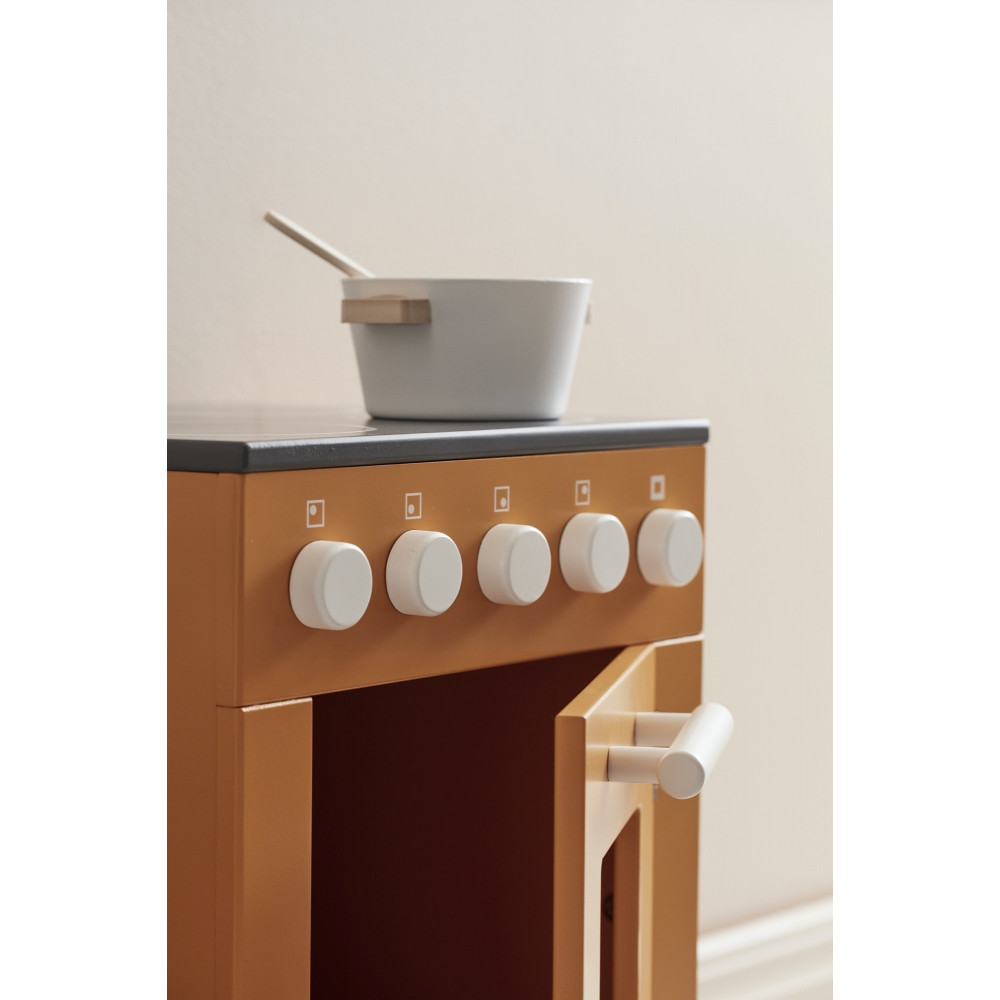 Kids Concept Kinderherd aus Holz, gelb