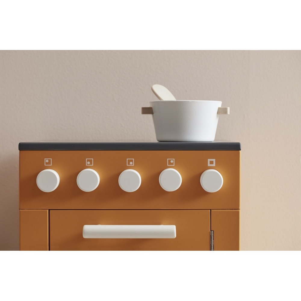 Kids Concept Kinderherd aus Holz, gelb