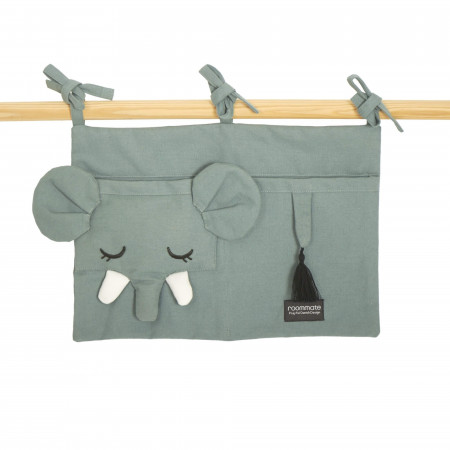 Roommate Betttasche aus Bio-Baumwolle, Elefant