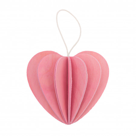 Lovi Holzfigur Herz, 4,5 cm hellrosa Lovi Holzfigur Herz, 4,5 cm hellrosa