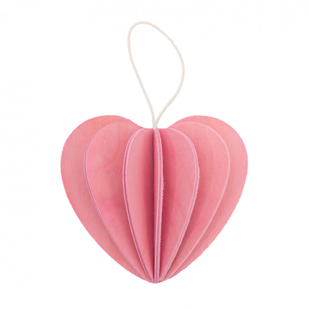 Lovi Holzfigur Herz, 4,5 cm hellrosa Lovi Holzfigur Herz, 4,5 cm hellrosa