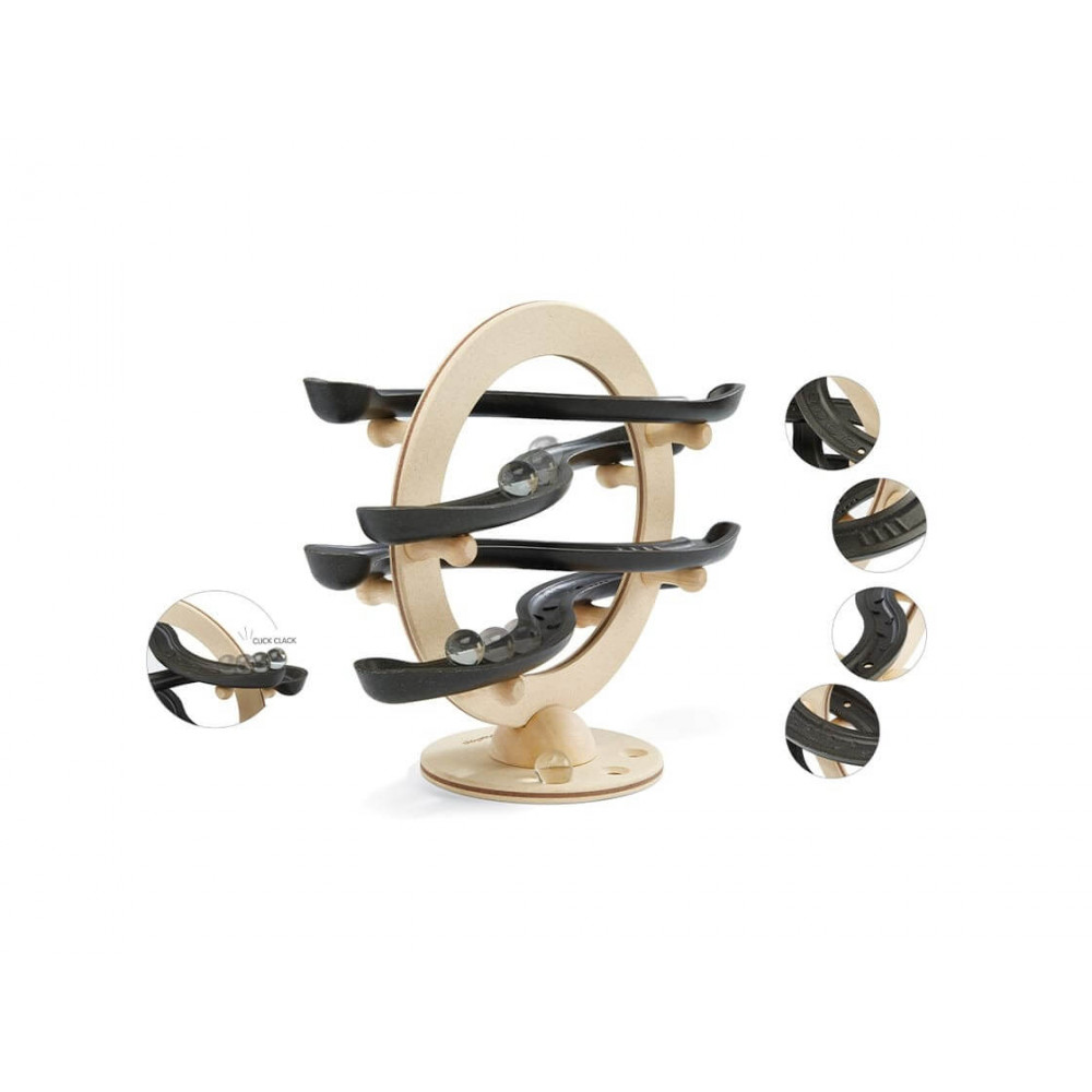 PlanToys Kugelbahn CURVY CLICK CLACK PlanToys Kugelbahn CURVY CLICK CLACK