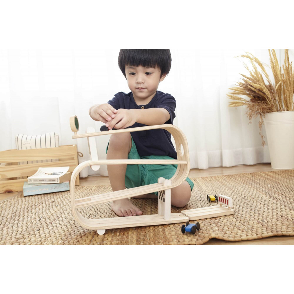 PlanToys Autorennbahn / Kugelbahn "Ramp Racer"" PlanToys Autorennbahn / Kugelbahn "Ramp Racer""