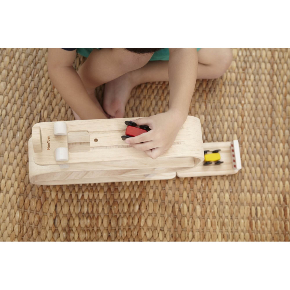 PlanToys Autorennbahn / Kugelbahn "Ramp Racer"" PlanToys Autorennbahn / Kugelbahn "Ramp Racer""
