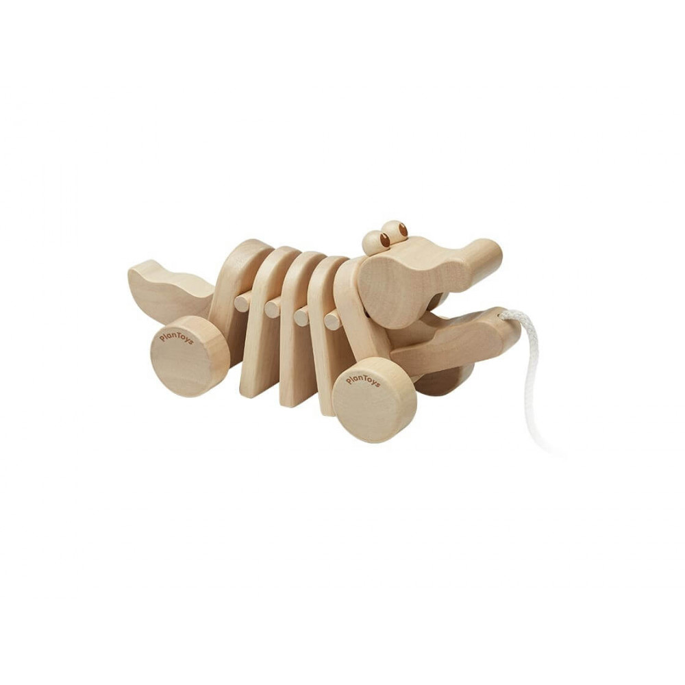 PlanToys Nachziehtier Krokodil natur PlanToys Nachziehtier Krokodil natur