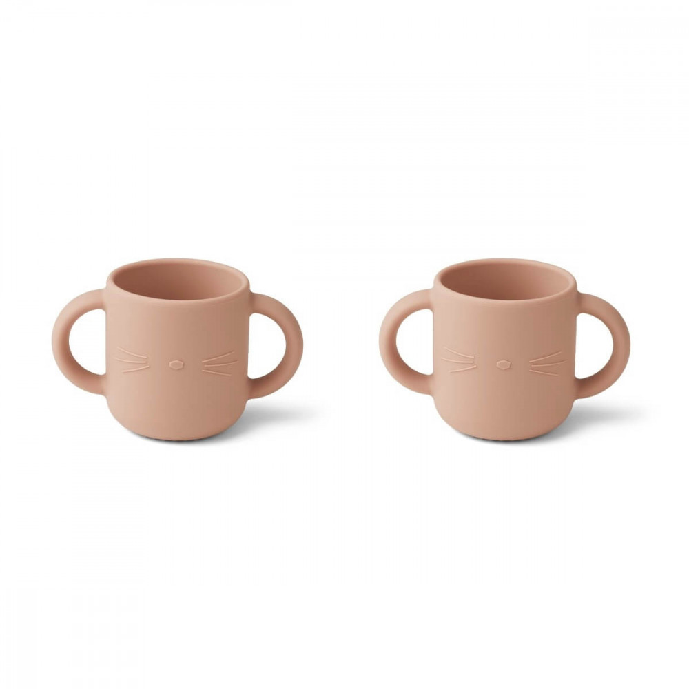 Liewood Silikontassen Gene 2er Set, Cat rose Liewood Silikontassen Gene 2er Set, Cat rose
