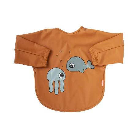 Done by Deer Ärmellätzchen Sea friends, mustard/grau