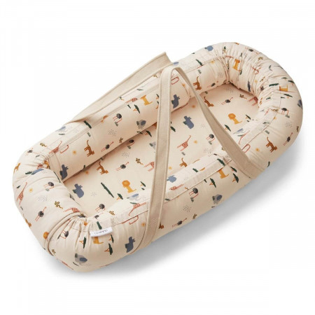 Liewood Babynest / Babytrage Gro Safari sandy mix
