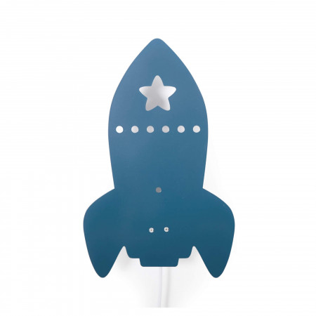 Roommate Kinderzimmerlampe Rakete blau Roommate Kinderzimmerlampe Rakete blau
