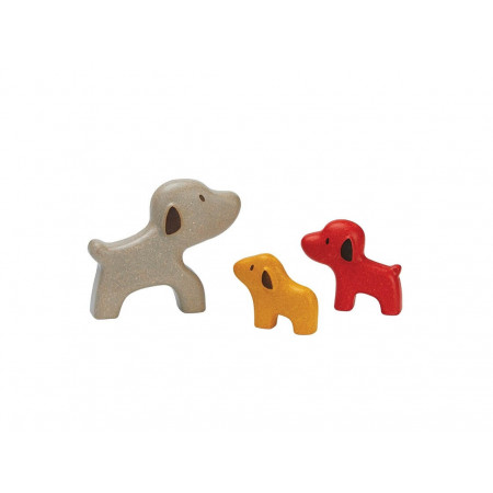 PlanToys Puzzle Hunde aus Holz