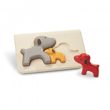 PlanToys Puzzle Hunde aus Holz